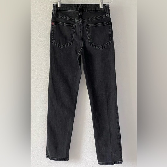 BDG Urban Outfitters Straight Kick Jeans Size 24 High Waist Charcoal Gray - Picture 7 of 15